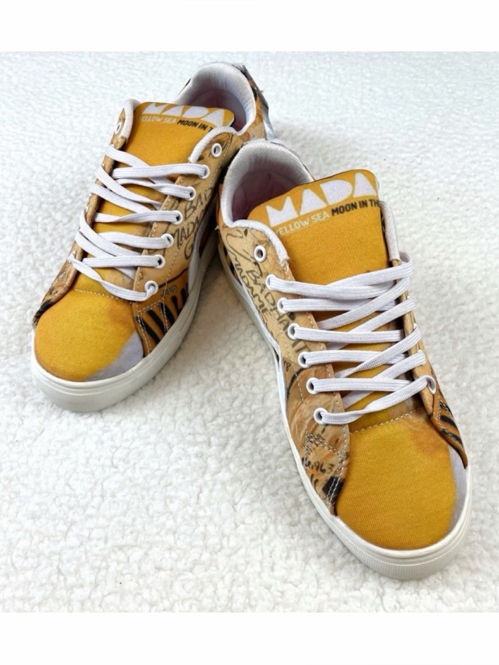 (NWT) TOESMITH • Custom Madame Gandhi Bad Habits Lace-Up Sneakers, 7